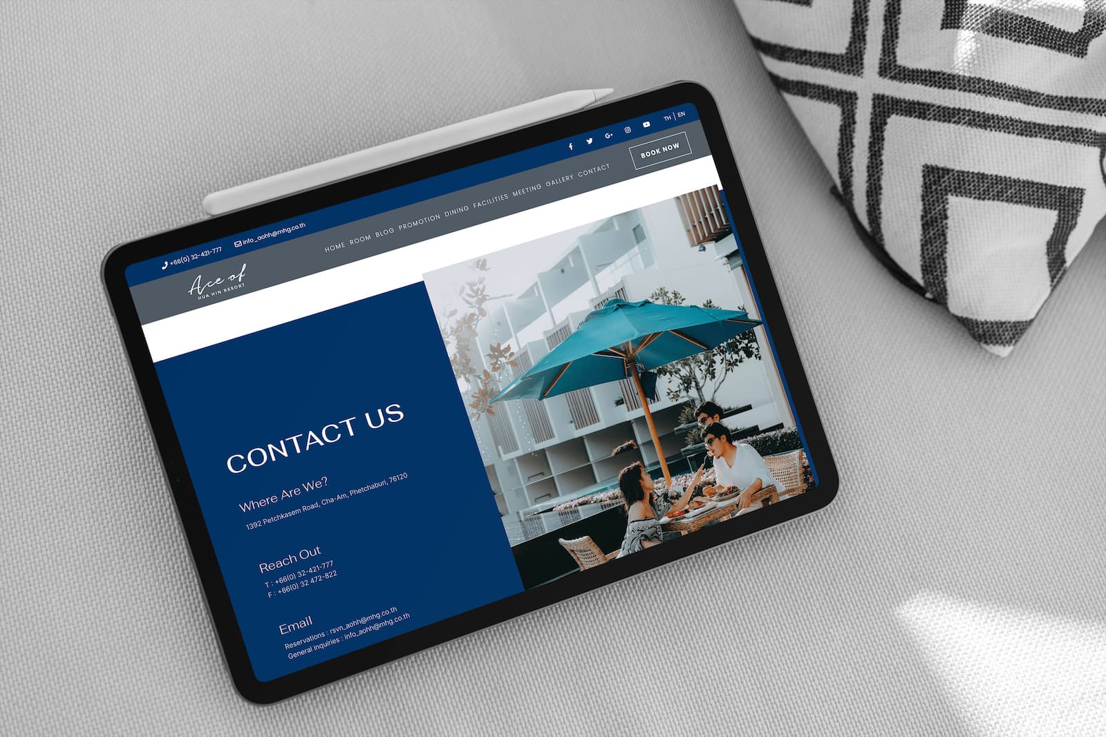 Ace of huahin Resort - Web Design & Development Portfolio