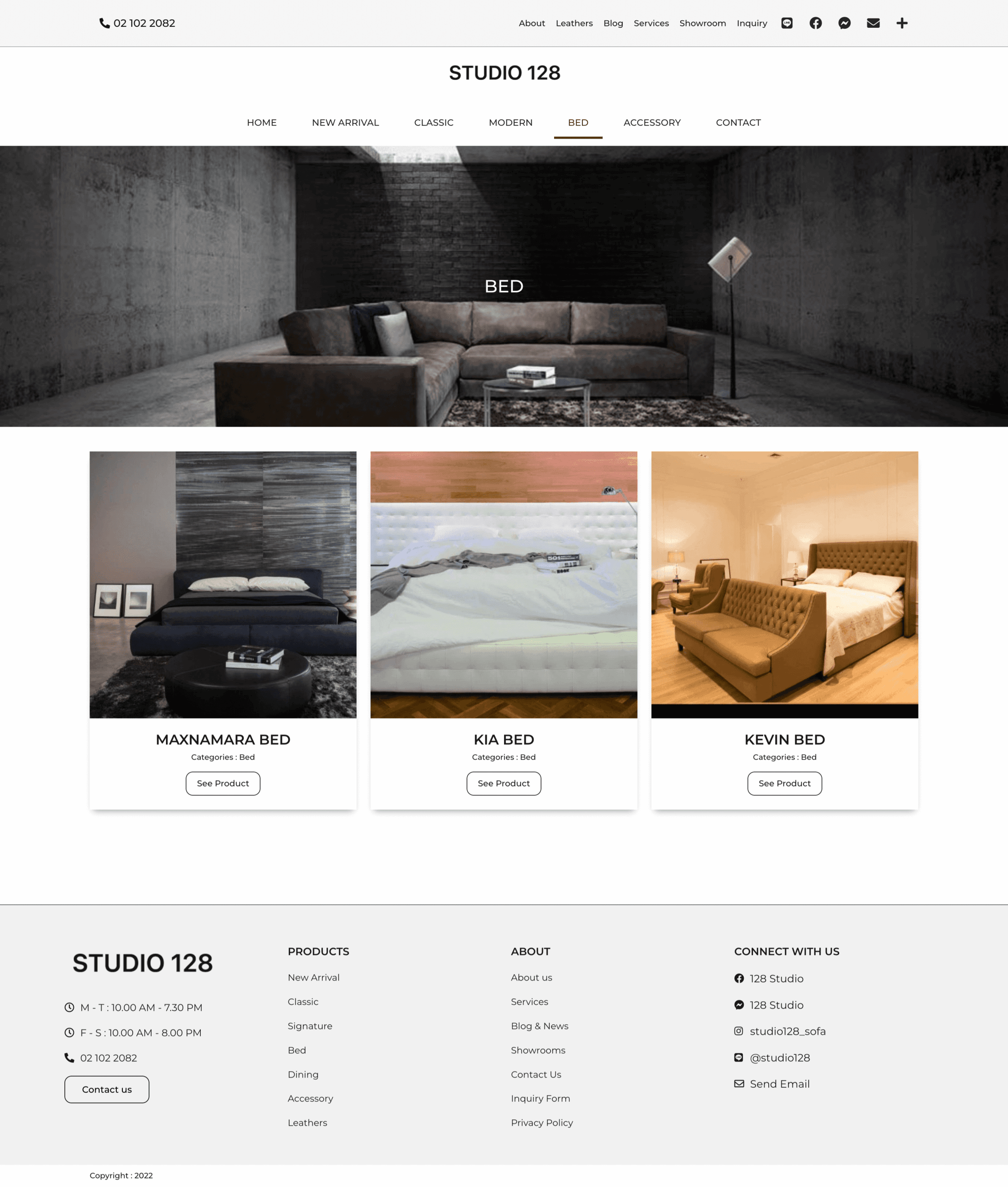 Furniture Website Design