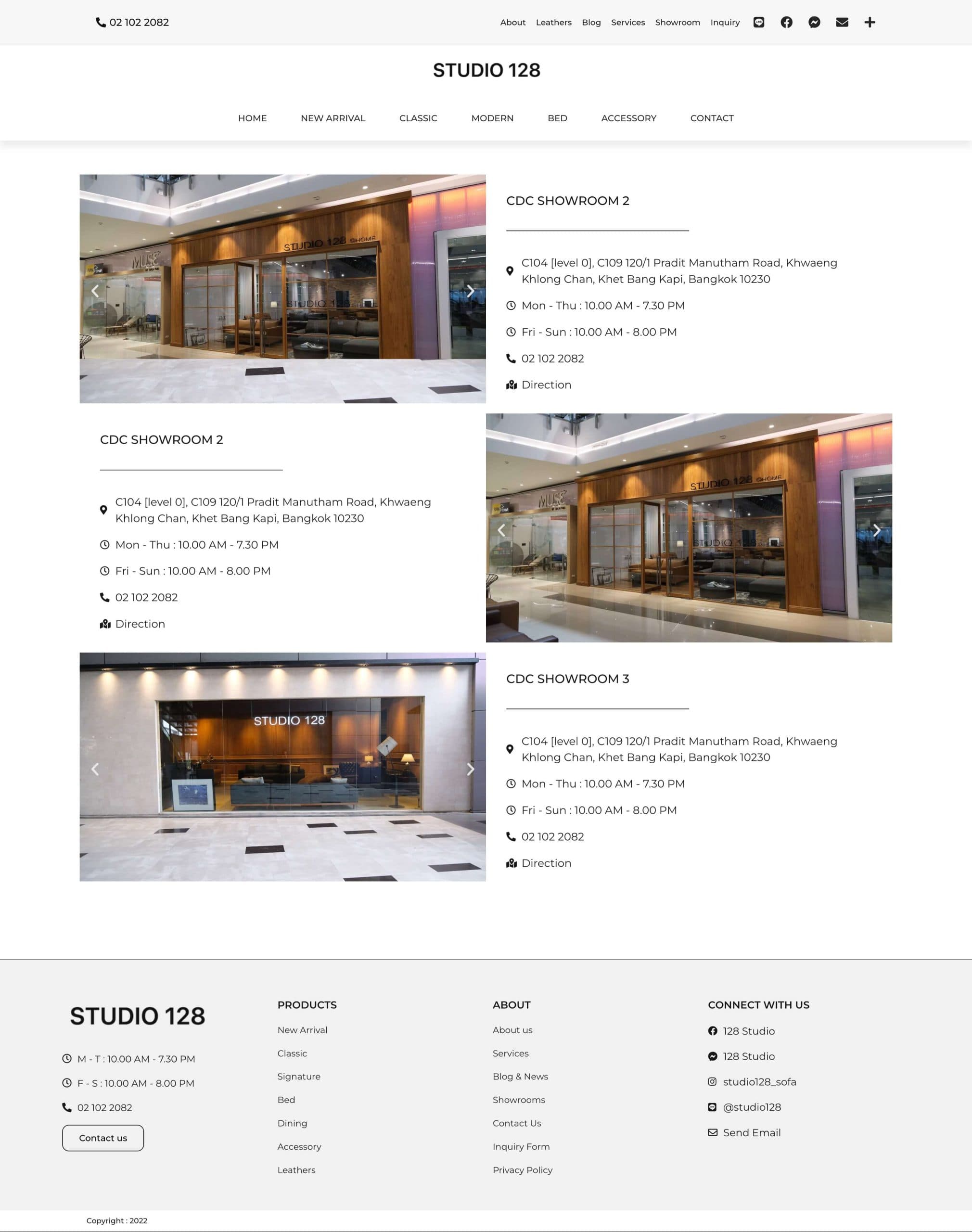 Furniture Website Design