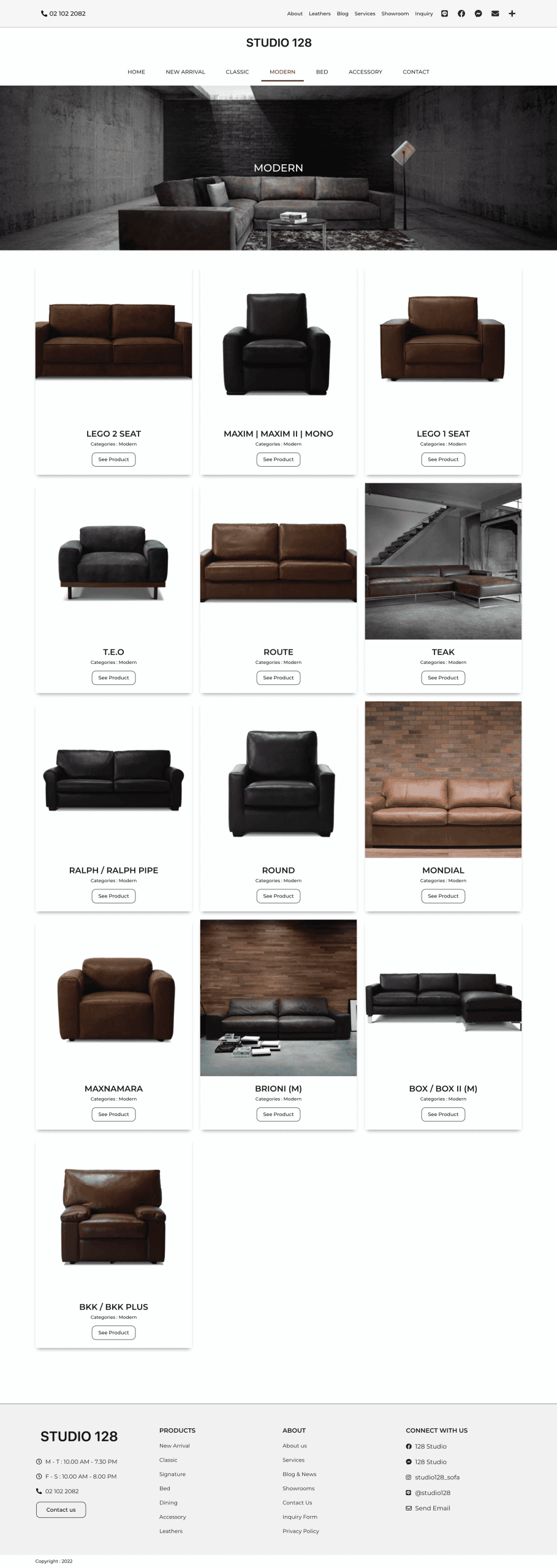 Furniture Website Design