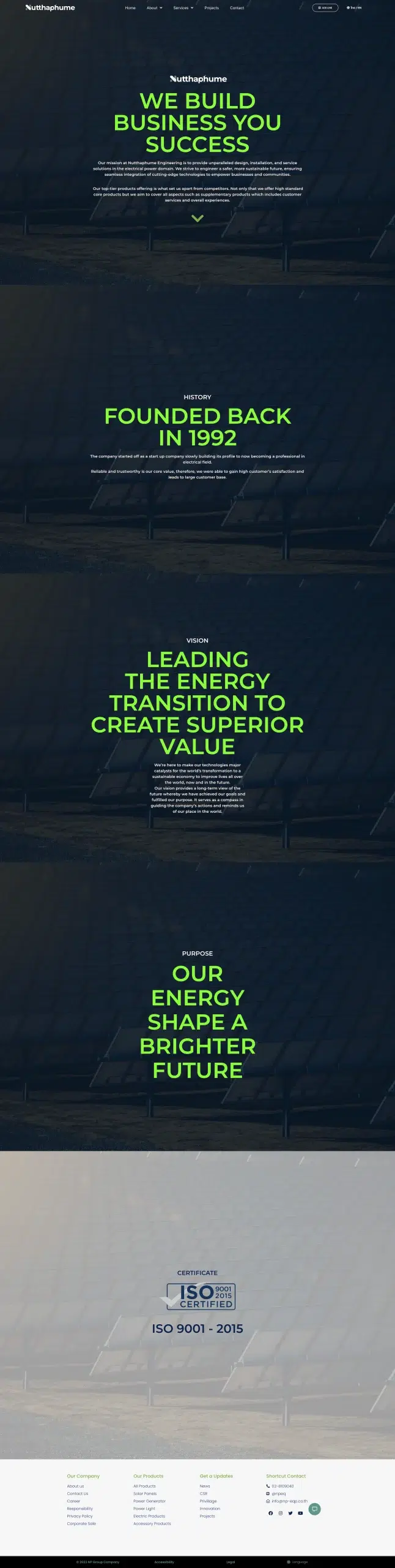 Electrical Website Design