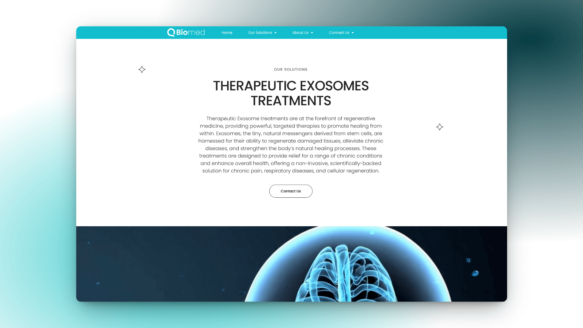 Qbiomed Website Design