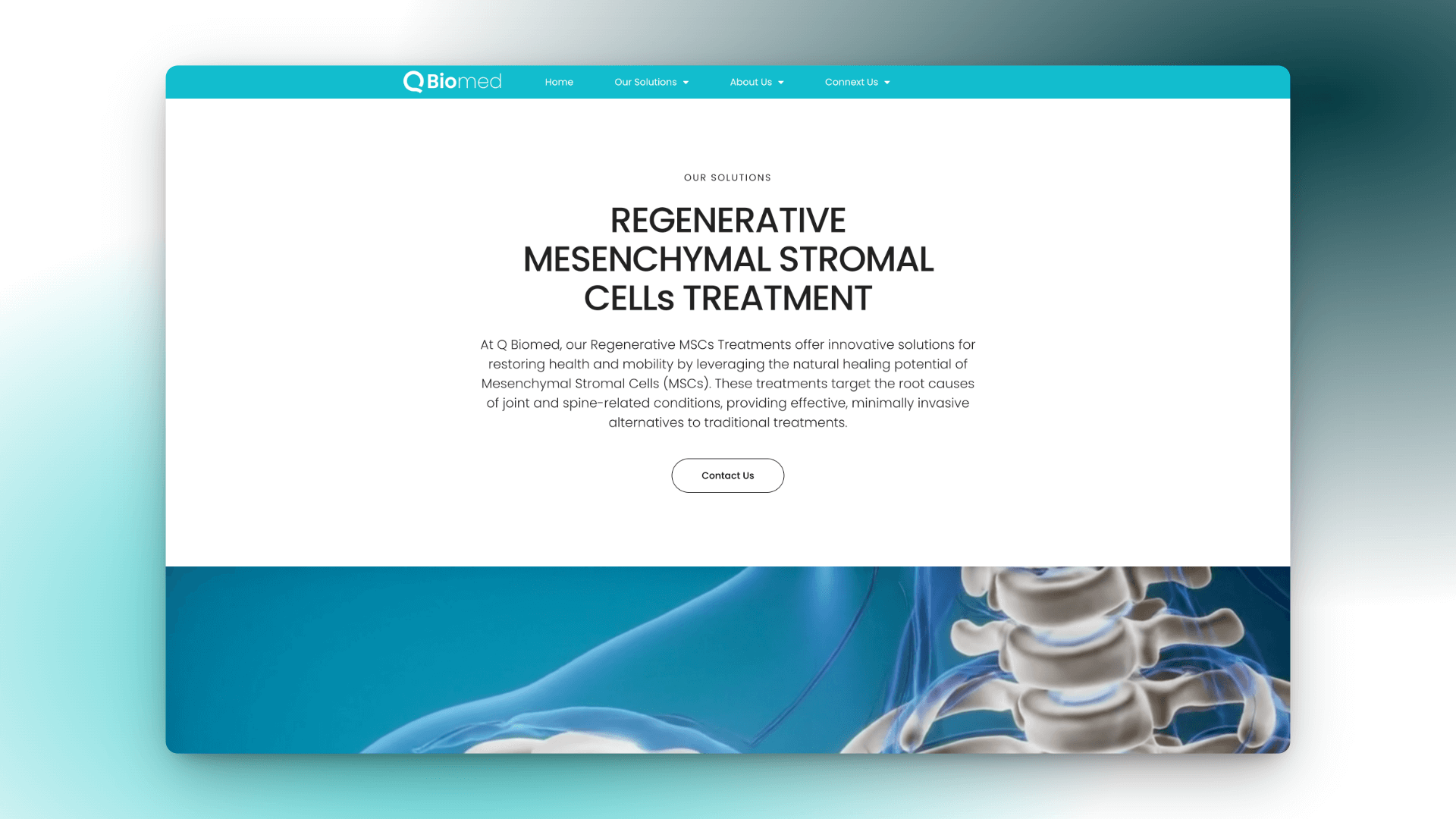 Qbiomed Website Design