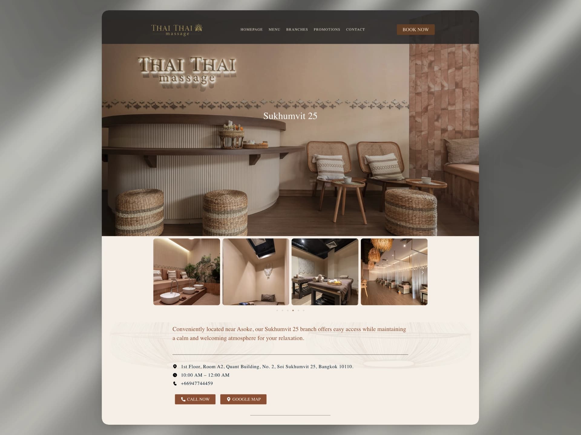 Massage Website Design