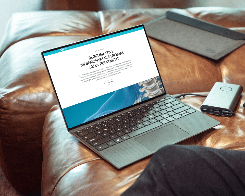 Qbiomed website design services and other services by nConnect