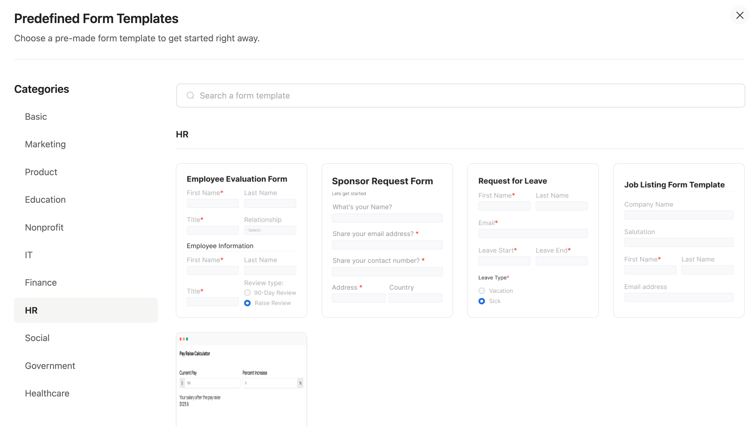 Form Template 6